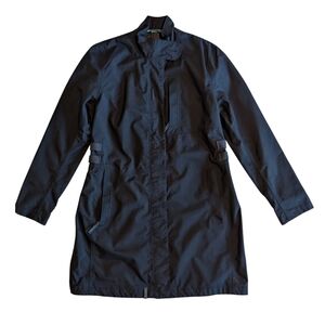 Merrell Black Longline Rain Jacket | Size L | Water Resistant Pockets